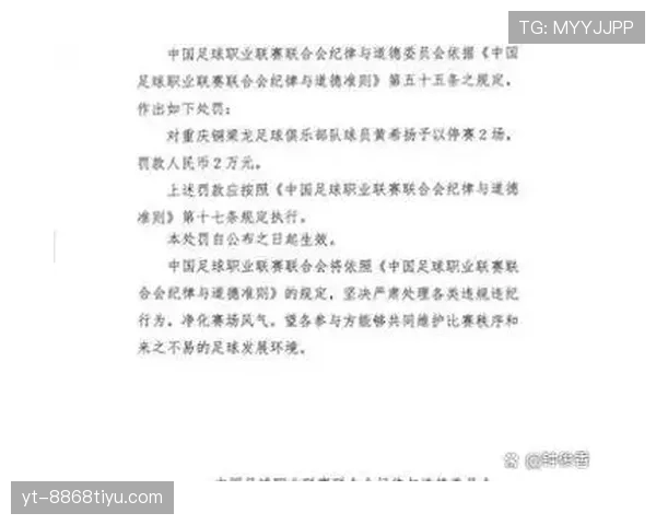 纪律委员会处罚如何影响足球比赛中的判罚执行标准解析